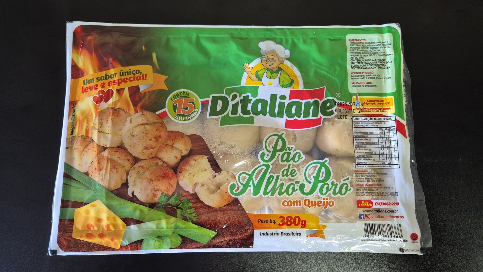 Pão de Alho Poró 380g