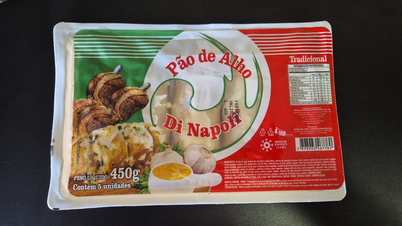 Pão de Alho Di Napoli 450g
